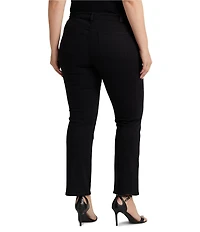 Lauren Ralph Lauren Plus Size Straight Leg Mid Rise Jeans