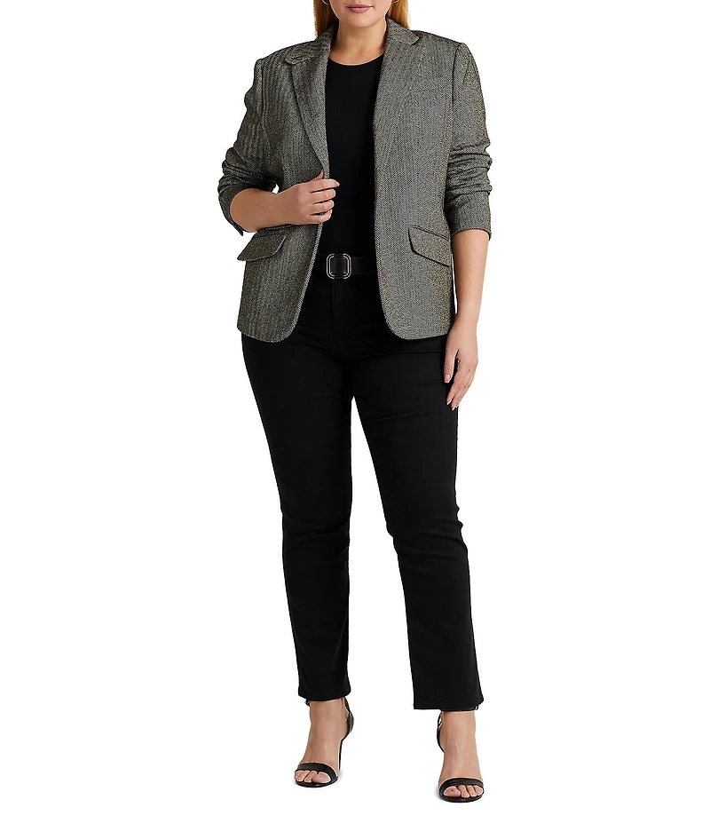 Lauren Ralph Lauren Plus Size Straight Leg Mid Rise Jeans