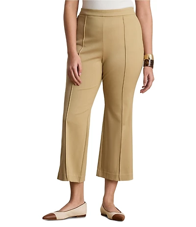 Lauren Ralph Lauren Plus Size Mid-Rise Twill Flare Pants