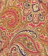 Lauren Ralph Lauren Plus Size Paisley Print Long Sleeve Notch Collar Knit Long Holiday Pajama Set