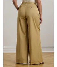 Lauren Ralph Lauren Plus Size Pleated Wide Leg Pants