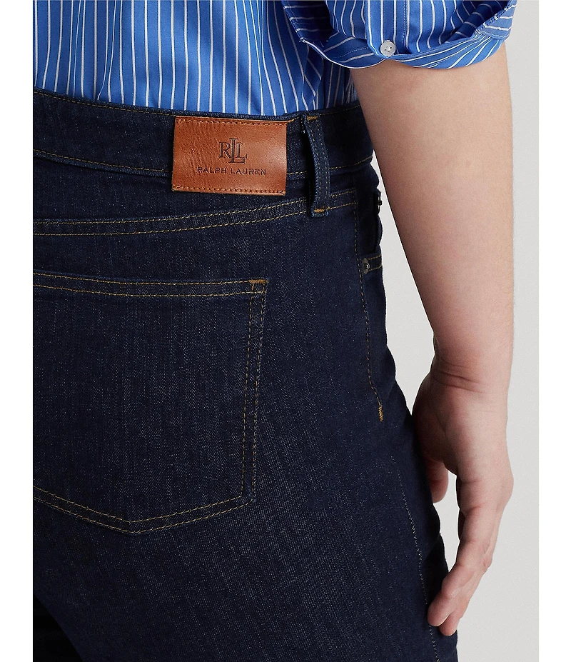 Lauren Ralph Lauren Plus Size Premier Stretch Denim Straight Leg Jeans