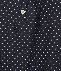 Lauren Ralph Lauren Plus Size Sleeveless Double Strap Long Knit Dotted Nightgown
