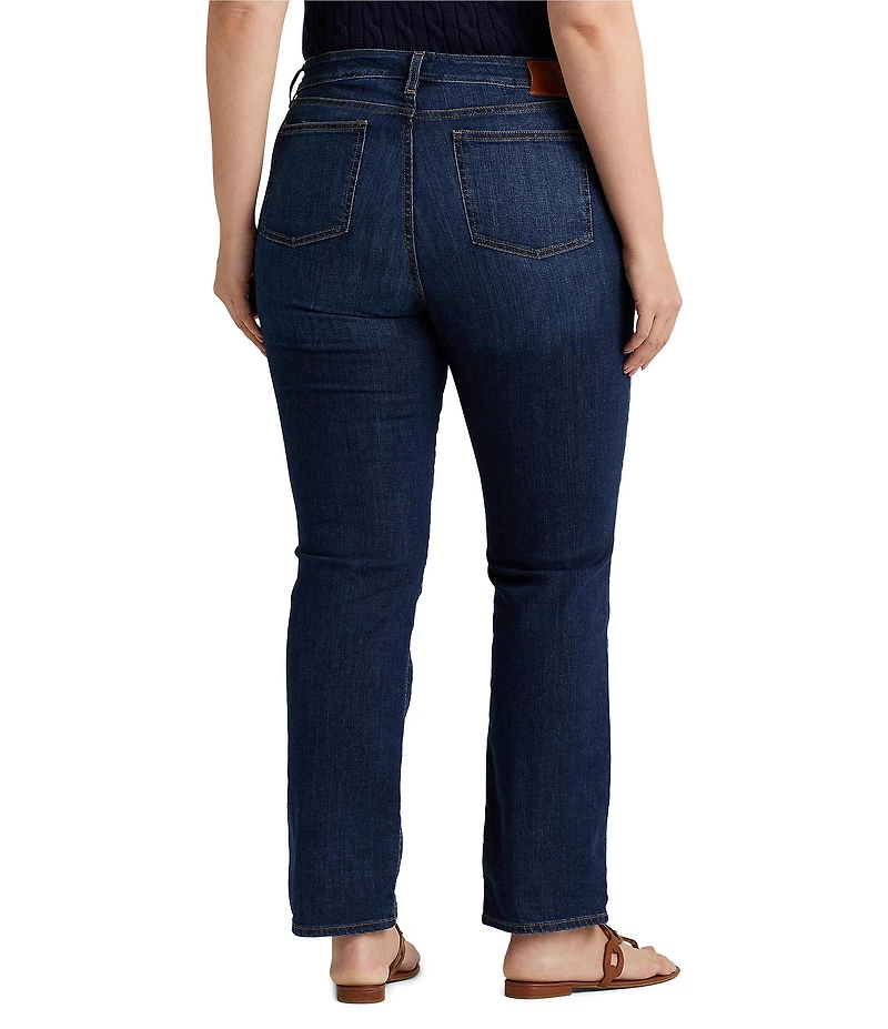 Lauren Ralph Lauren Plus Size Stretch Denim Premier Straight Leg Jeans