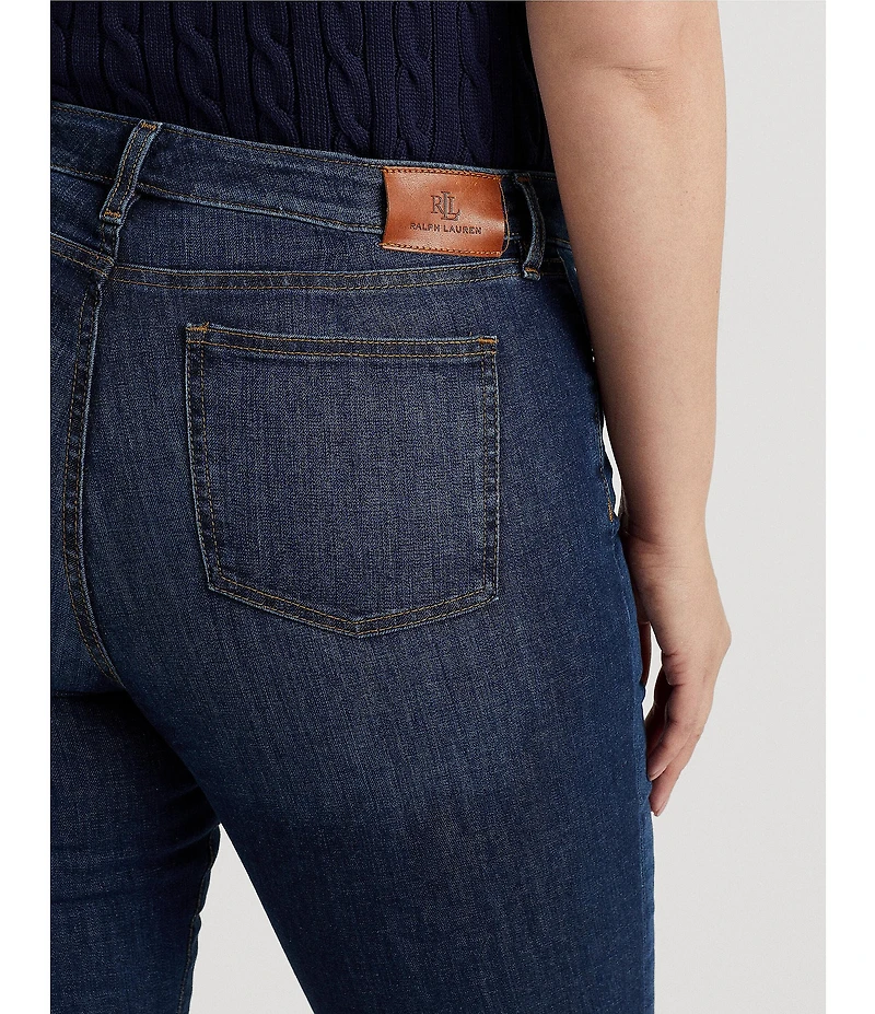 Lauren Ralph Lauren Plus Size Stretch Denim Premier Straight Leg Jeans