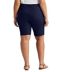 Lauren Ralph Lauren Plus Size Stretch Cotton Twill Shorts