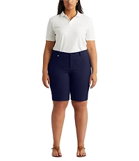 Lauren Ralph Lauren Plus Size Stretch Cotton Twill Shorts