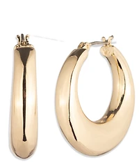 Lauren Ralph Lauren Polished Puffy Hoop Earrings