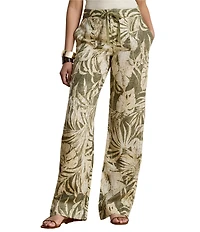 Lauren Ralph Lauren Print Wide Leg Full Length Pants