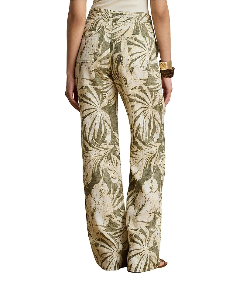 Lauren Ralph Lauren Print Wide Leg Full Length Pants