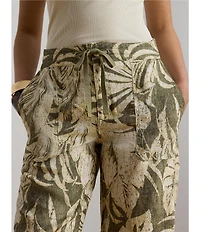 Lauren Ralph Lauren Print Wide Leg Full Length Pants