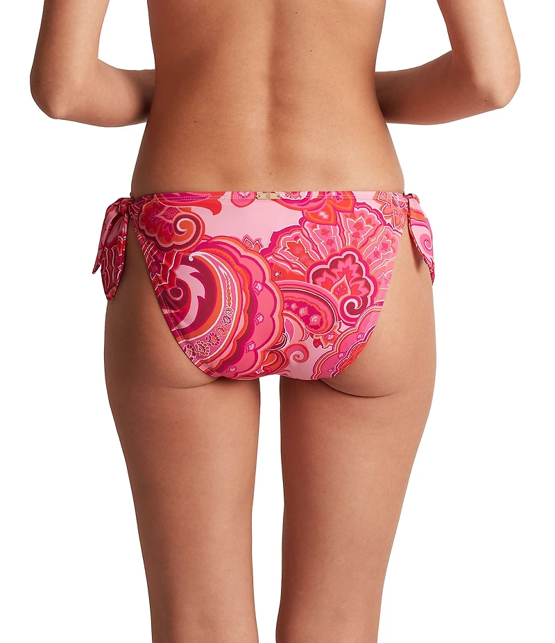 Lauren Ralph Lauren Provence Paisley Scoop Waist Side Tie Hipster Swim Bottom