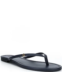 Lauren Ralph Lauren Raquel Leather Thong Flip Flops