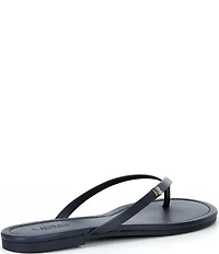 Lauren Ralph Lauren Raquel Leather Thong Flip Flops