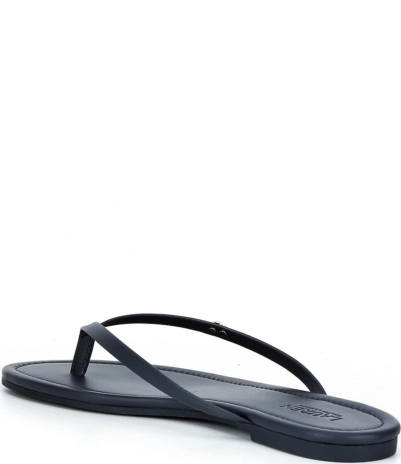 Lauren Ralph Lauren Raquel Leather Thong Flip Flops