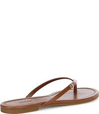 Lauren Ralph Lauren Raquel Leather Thong Flip Flops
