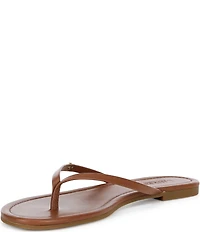Lauren Ralph Lauren Raquel Leather Thong Flip Flops