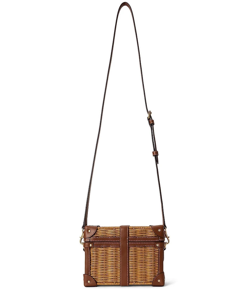 Lauren Ralph Lauren Rattan Small Tanner Luggage Crossbody Bag