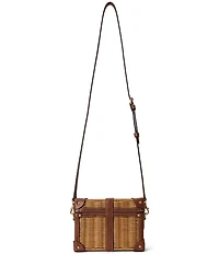 Lauren Ralph Lauren Rattan Small Tanner Luggage Crossbody Bag