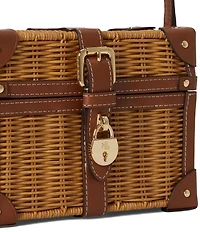 Lauren Ralph Lauren Rattan Small Tanner Luggage Crossbody Bag