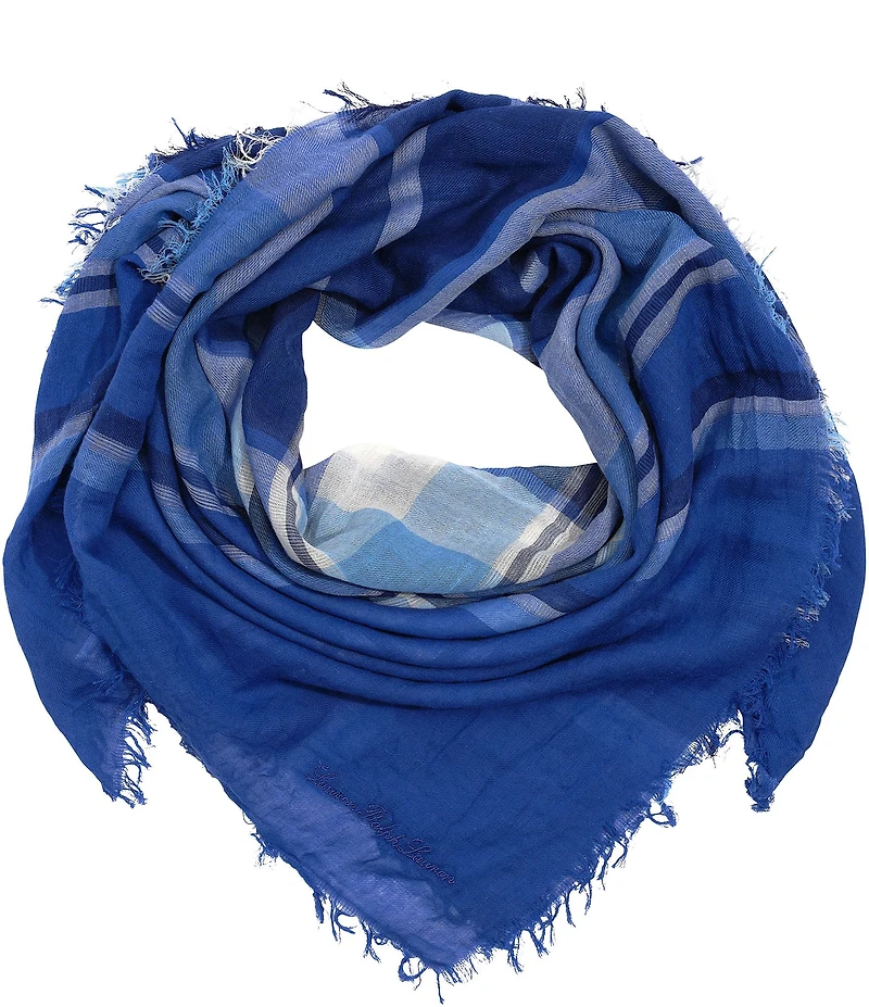 Lauren Ralph Lauren Resort Plaid Square Scarf
