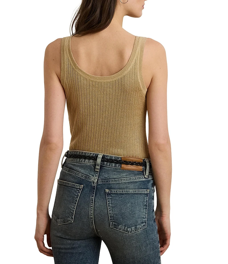 Lauren Ralph Lauren Ribbed Knit Scoop Neck Coordinating Tank Top