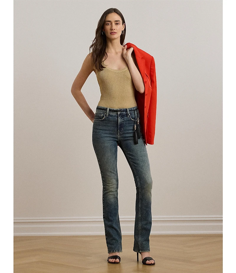 Lauren Ralph Lauren Ribbed Knit Scoop Neck Coordinating Tank Top