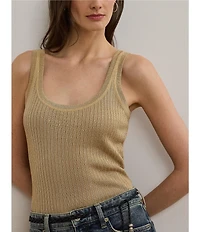 Lauren Ralph Lauren Ribbed Knit Scoop Neck Coordinating Tank Top