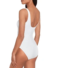 Lauren Ralph Lauren Ring Over The Shoulder Underwire One Piece Swimsuit