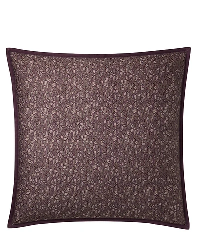 Lauren Ralph Lauren Roxbury Leafy Floral Trimmed Decorative Square Throw Pillow