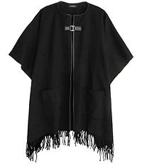 Lauren Ralph Lauren Ruana With Equestrian Buckle