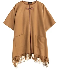 Lauren Ralph Lauren Ruana With Equestrian Buckle