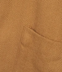 Lauren Ralph Lauren Wool Blend Woven Equestrian Buckle Fringe Ruana