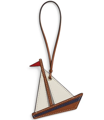Lauren Ralph Lauren Sailboat Leather Colorblocked Charm