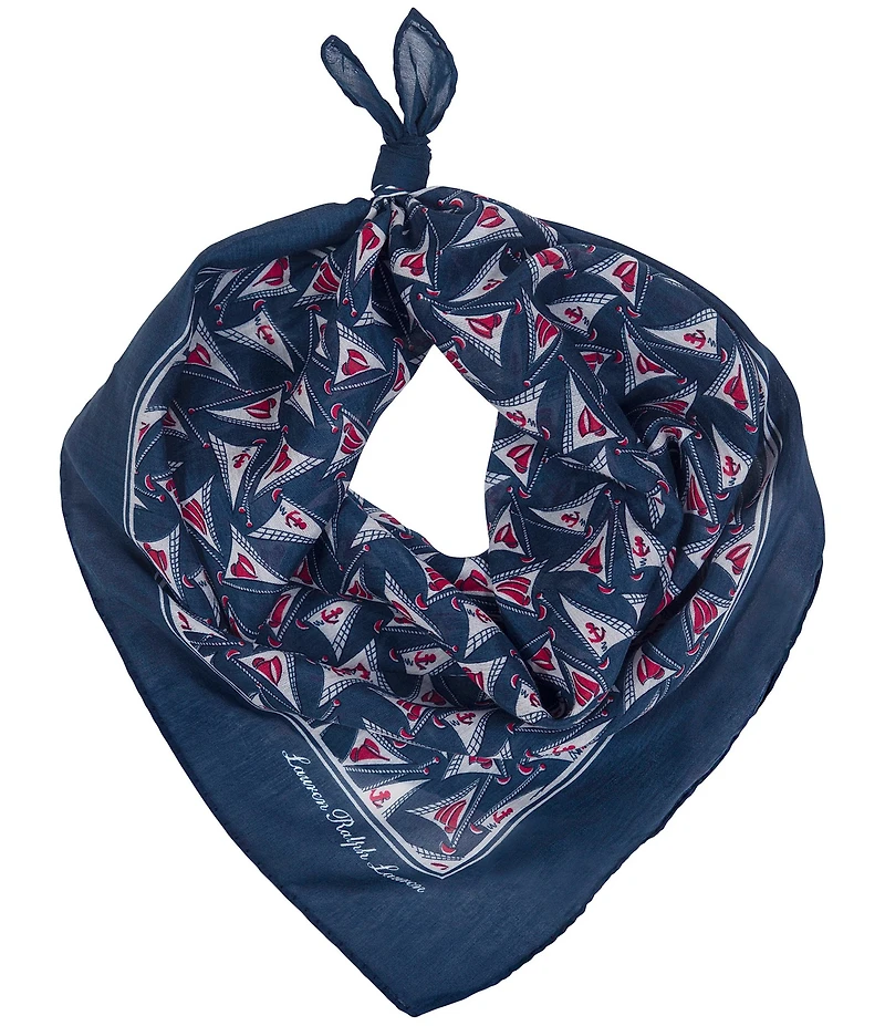 Lauren Ralph Lauren Sails Small Square Scarf