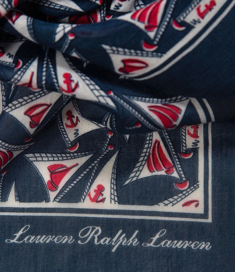 Lauren Ralph Lauren Sails Small Square Scarf