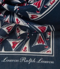 Lauren Ralph Lauren Sails Small Square Scarf
