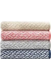 Lauren Ralph Lauren Sanders Basketweave Antimicrobial Bath Towels