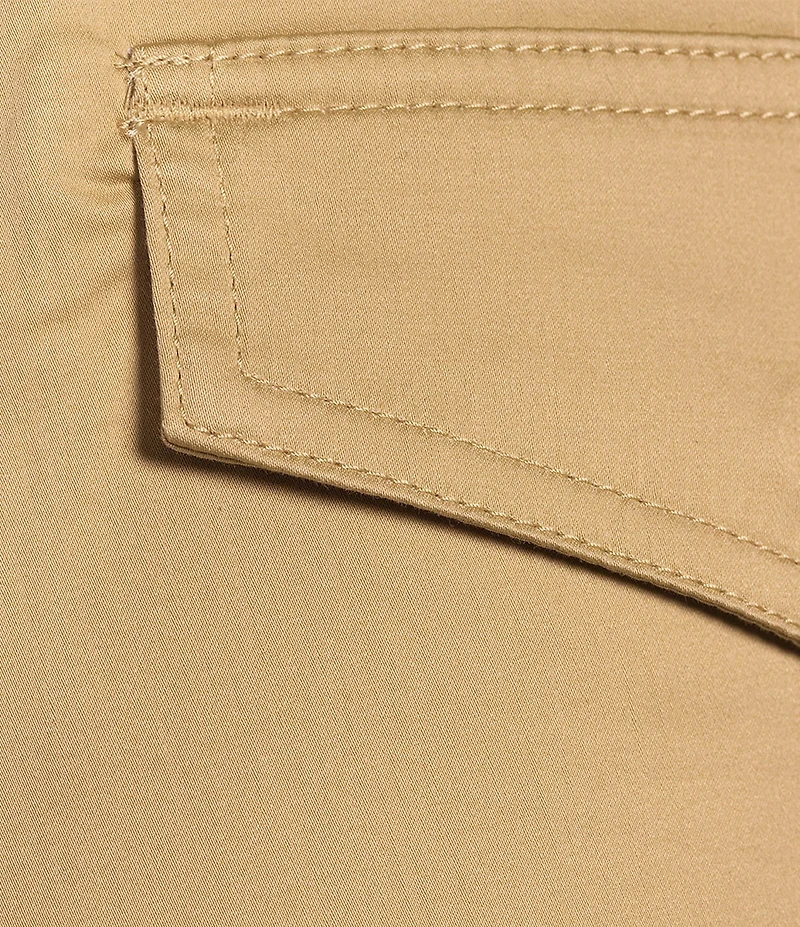 Lauren Ralph Lauren Sateen Flap Pocket High Rise Straight Leg Cargo Pants
