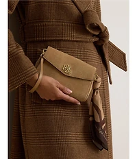 Lauren Ralph Lauren Scarf Trim Turn-Lock Wristlet Crossbody Bag
