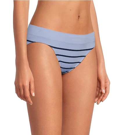 Lauren Ralph Lauren Seamless Striped Jersey Bikini Panty