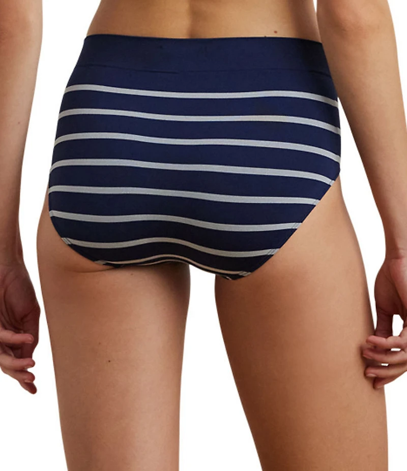 Lauren Ralph Lauren Seamless Striped Jersey Knit Brief Panty