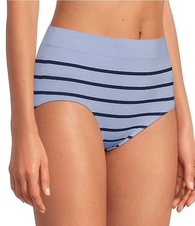 Lauren Ralph Lauren Seamless Striped Jersey Knit Brief Panty