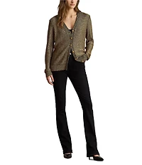 Lauren Ralph Lauren Sequined Linen-Blend Cardigan