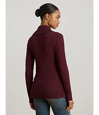 Lauren Ralph Lauren Shawl Collar Long Sleeve Buckle Sweater