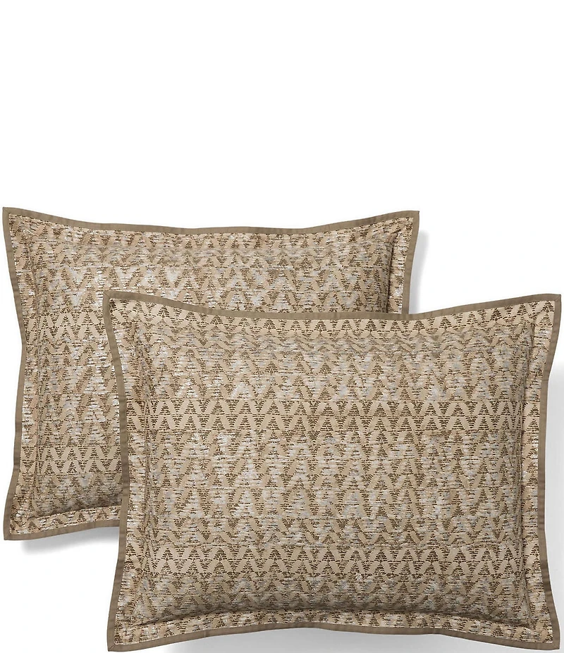 Lauren Ralph Lauren Sierra Chevron Motif Cotton Duvet Cover Mini Set