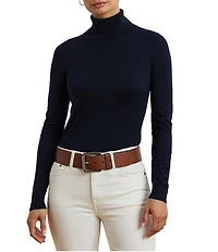 Lauren Ralph Lauren Silk Blend Turtleneck Sweater