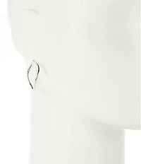 Lauren Ralph Lauren Silver Tone Hoop Earrings