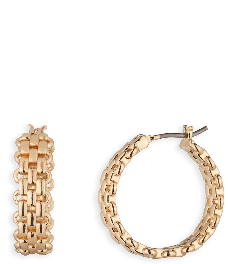 Lauren Ralph Lauren Small Chain Hoop Earrings
