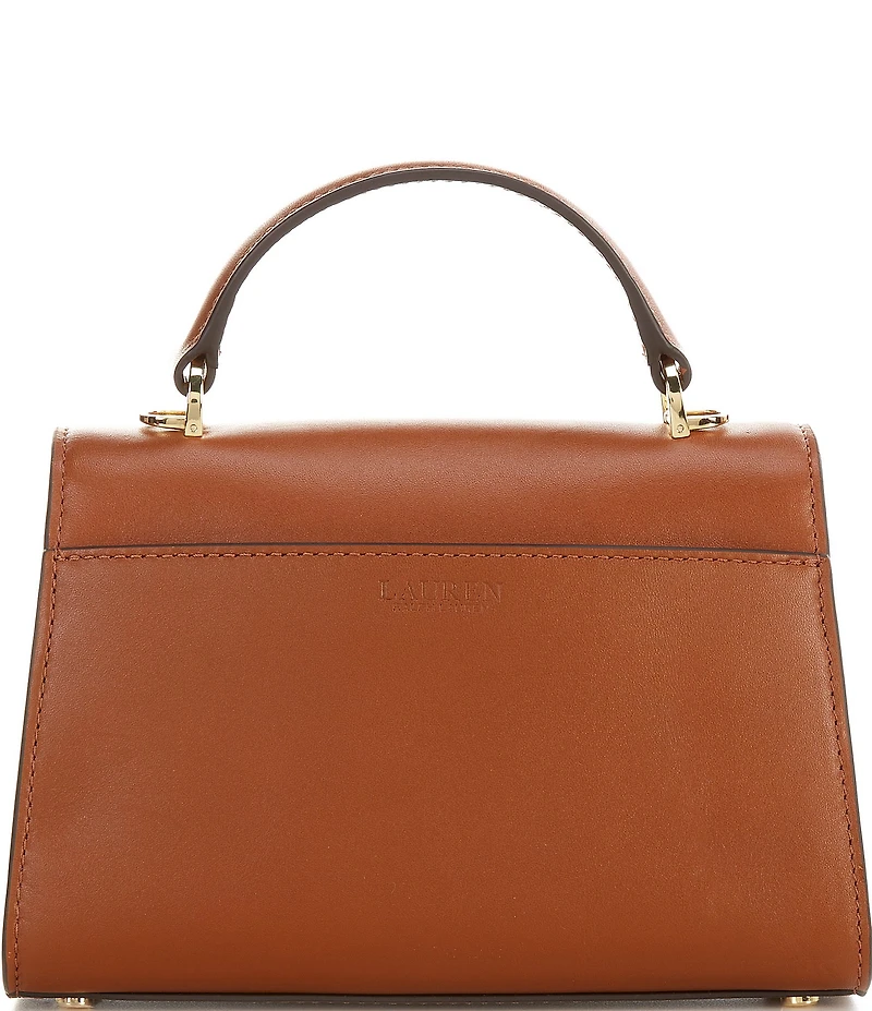 Lauren Ralph Lauren Farrah Small Leather Satchel Bag